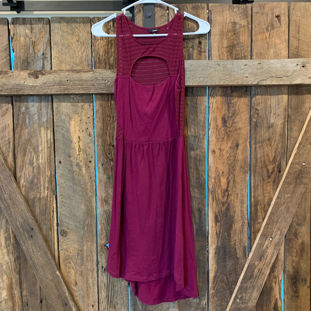 Hurley high low keyhole dress